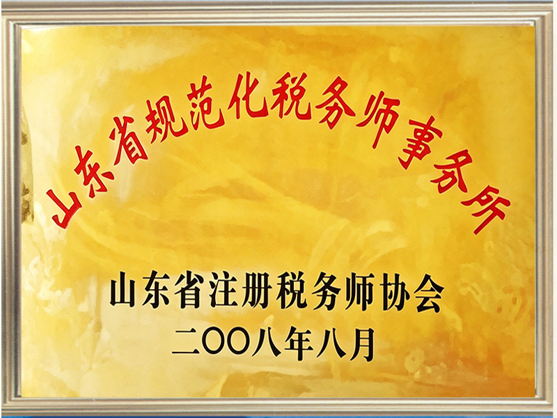 山东省规范化税务师事务所